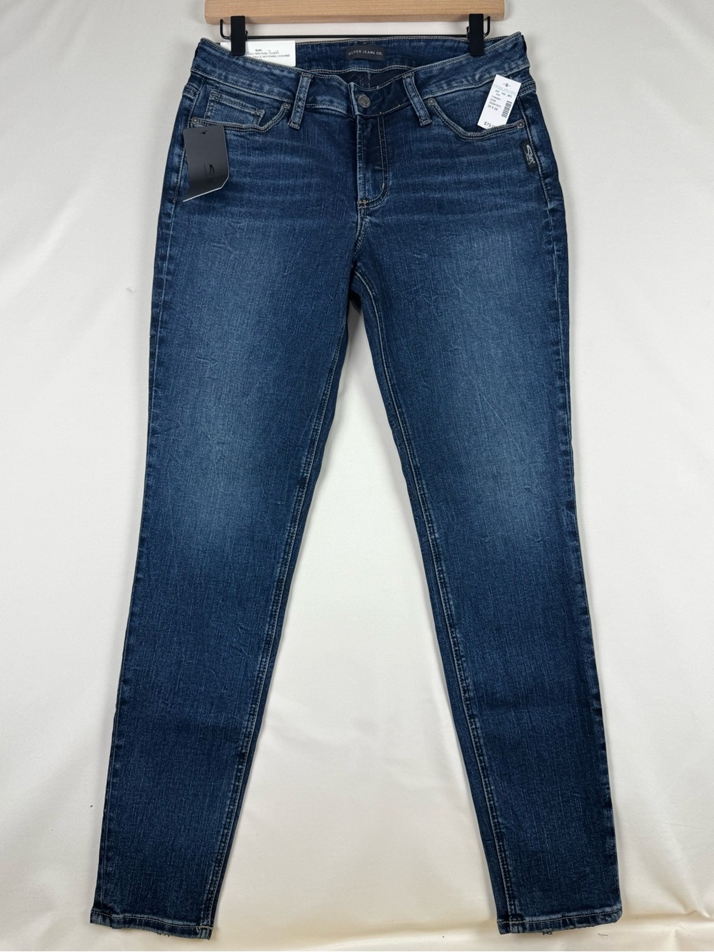 Silver Jeans Co Suki Skinny Mid Rise Curvy Jeans NWT Size 30 MSRP $79